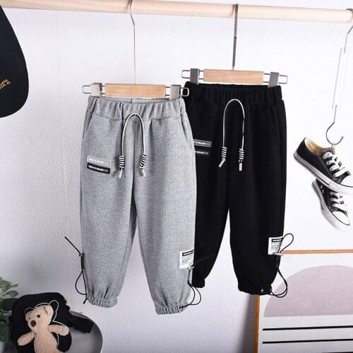 Boys Pants Children Leisure Trousers Fashion Sport Casual Pants Spring Autumn Cotton Sweatpants Boy Harem Pants Kids Bottoms