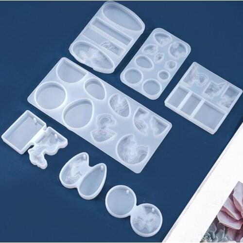 Splice Island Mountains Epoxy Resin Silicone Molds Dried Flower Epoxy Resin Mould Decorative For DIY Pendant Jewelry Making