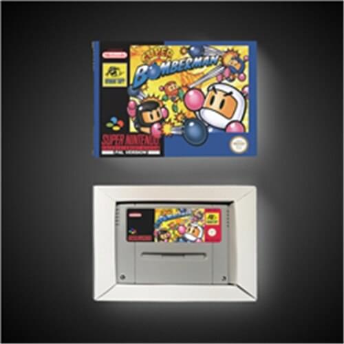 Super Bomberman - EUR Version Action Game Card with Retail Box