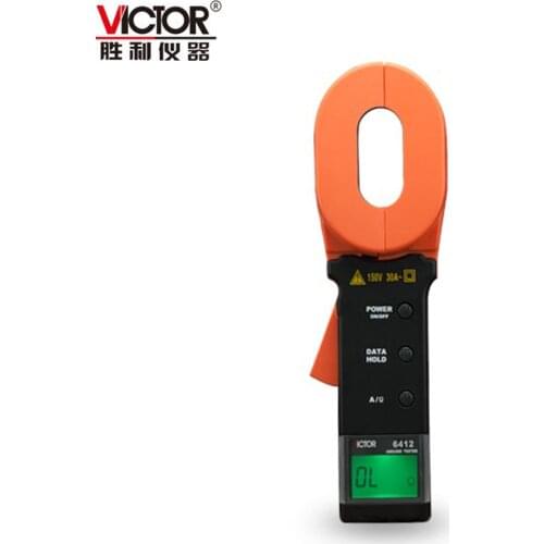 VICTOR VC6412 Clamp Earth Resistance Tester for Lightning Arrester