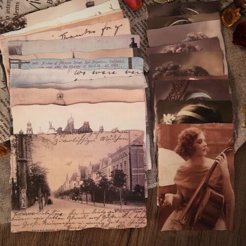 Vintage Old Time Material Paper DIY scrapbook junk journal base collage diary happy plan gift wrapping decoration material paper