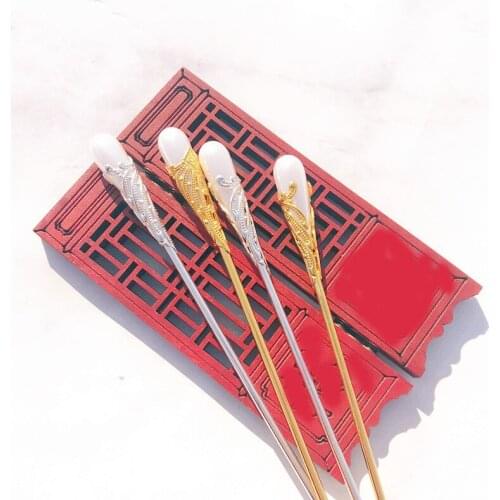 Handmade Vintage Hair Click for Hanfu Head Decor Cosplay Prop Hairpin for Women Girl Hair Decor Christmas Gift New