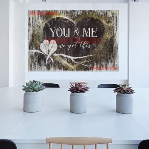 You and me together 5d diamond painting full square rhinestone pictures 5d diamond embroidery sale livingroom wall sticker