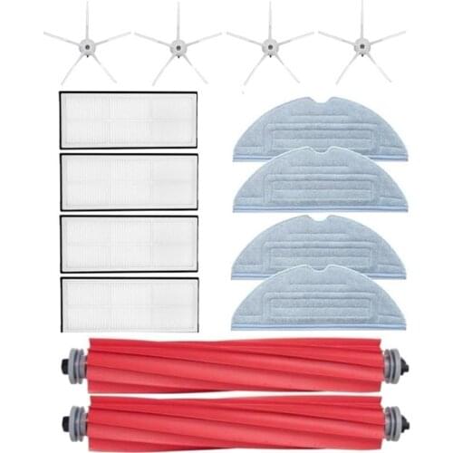 14Pcs Main Brush Hepa Filter Mop Cloth Side Brush for Xiaomi Roborock T7S T7Plus T7Splus S7 Vacuum Cleaner Spare Parts