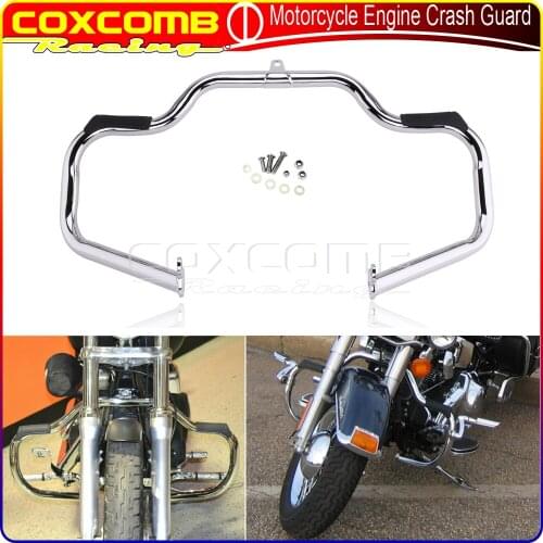 Motorbike 1.25" Engine Guard Crash Bar Bumper Protector For Harley Touring Road King Street Electra Glide FLHX FLHR 2009-later