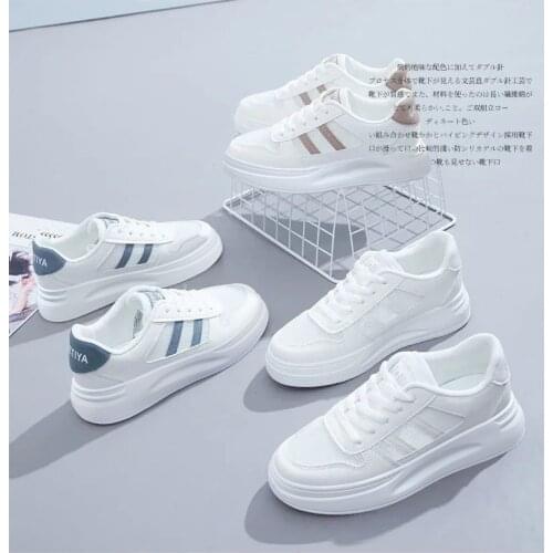 Womens shoes fashion new Pu air cushion sports shoes Street trend breathable leisure sports walking shoes