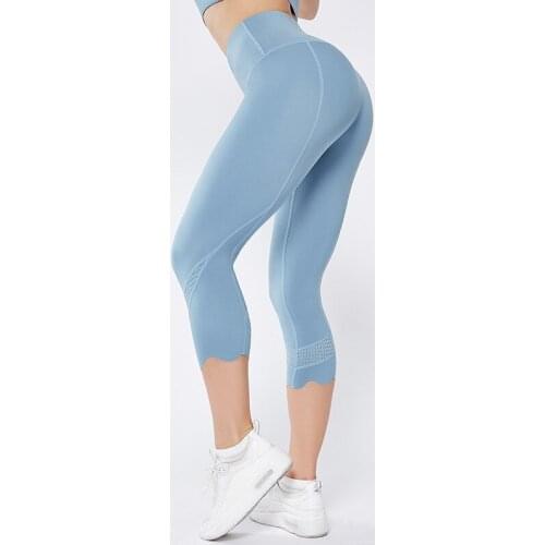 Womens Leggings Fitness Sports Gym Running Slim Tight Yoga Athletic Pants Calf-Length Pants Fashion Workout Sportswear Women