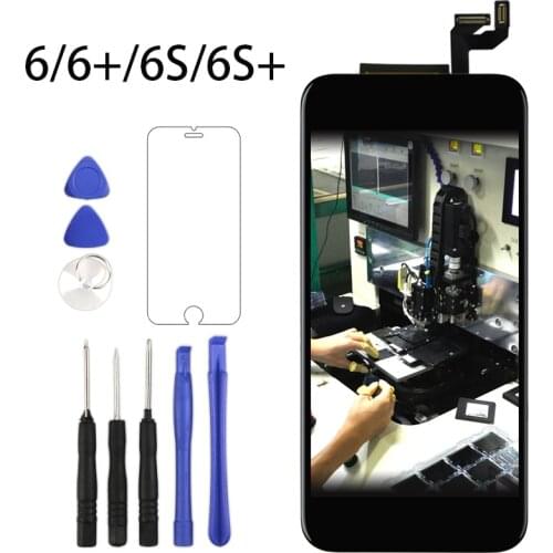 For iPhone 5S 6 6P 6S 6SP LCD Display Black White No Dead Screen Digitizer Assembly For i6 6SP LCD Touch Screen AAA Quality PR7