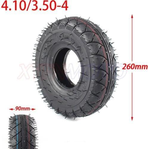 10 Inch 4.10/3.50-4 Tyre 4.10-4 Outer Tires Inner Tube Fit Electric Tricycle Trolley Electric Scooter Warehouse Car