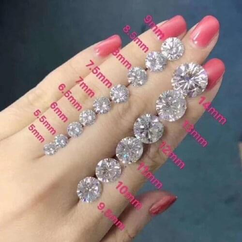 10pcs/lot 3.5~25mm Round Shape Loose CZ Stone White Color AAAAA Cubic zirconia Synthetic Beads For Jewelry DIY Gems Stone