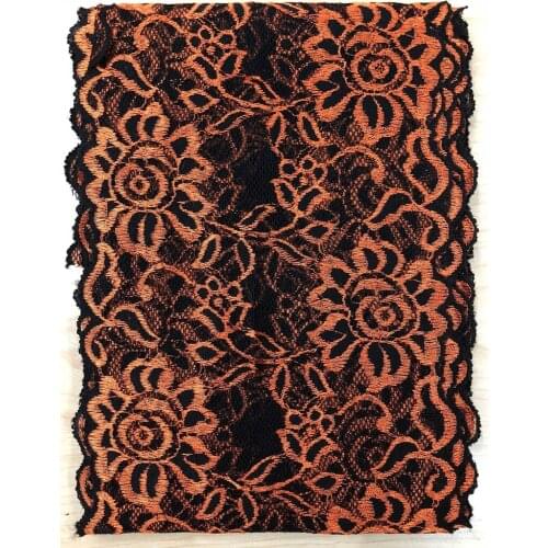 10Yards 18cm Width 16 Colors Hair Decoration Wide Elastic Stretch Lace Trim Wedding Dress Skirt Underwear Lace Trims Fabric