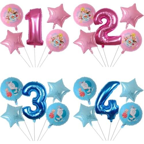 18inch jingle Cat Foil Balloon Cartoon Robot cat children 1 2 3 year Birthday Party Doraemon Decoration Inflatable Air Balloon
