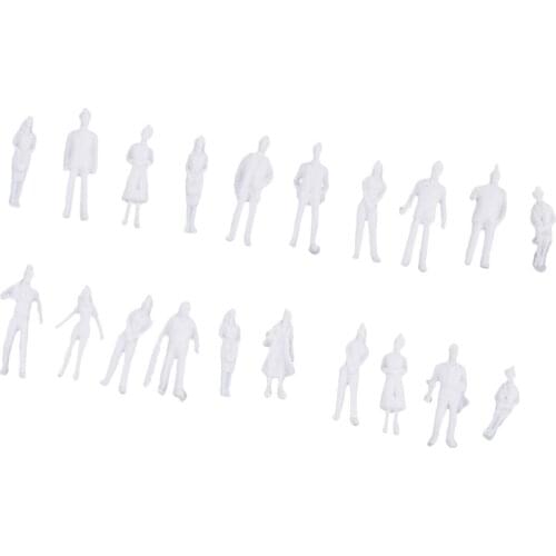 20pcs miniature figure 1/100 Architectural human scale diorama model ABS plastic people