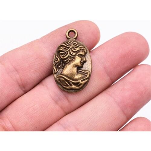 29*17mm 8pcs Antique Bronze Plated GoddessCharms Pendant For DIY Necklace Bracelet Jewelry Accessories
