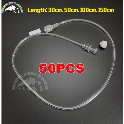 50PCS Infusion Extension Tube Disposable Infusion Connecting Tube 30cm 50cm 100cm 150cm Sterile Individual Packaging