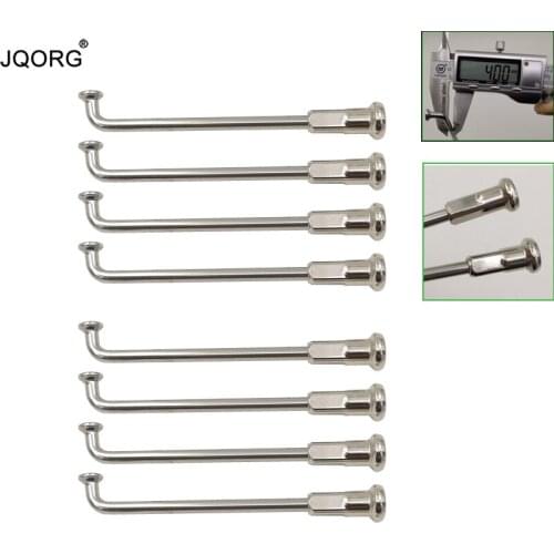 8 Gauge 4.0 mm J-bend Motorcycle Spokes Material 304 Stainless Steel Lighting Sliver Color Electric Motorcycle Spokes With Caps