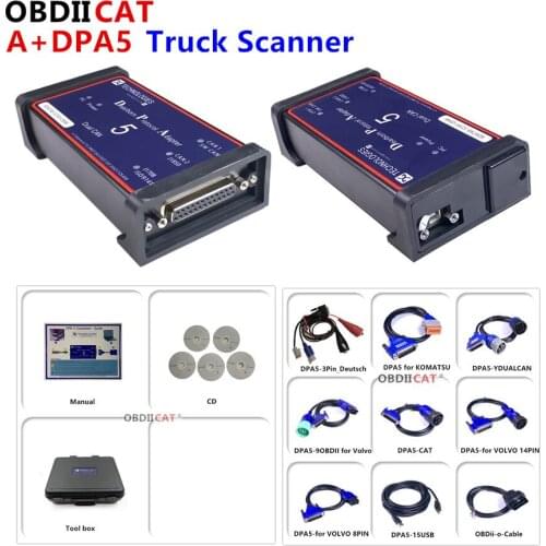 A+ DPA5 Scanner DPA 5 Bluetooth Dearborn Protocol Adapter5 Car Diagnostic Tool Works For Diesel Heavy Duty Truck