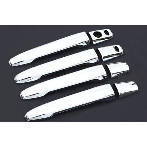 Car Styling Carbon Fiber Handle Protective Cover Door Handle Outer Bowls Trim For Mitsubishi Outlander 2016 2017 2018 2019