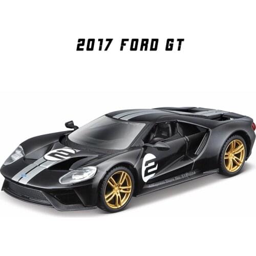 Bburago 1:32 2021 Ford GT 2017 2018 Belt Acrylic Display Box Alloy Car Model Mold Toy Car Kids Toys for Kids Gift Boys Toys