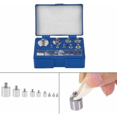 17Pcs Digital Scale Calibration Weight 10mg-100g Stainless Steel Jewelry Scale Calibration Weight Set Tweezer Weighting Tools