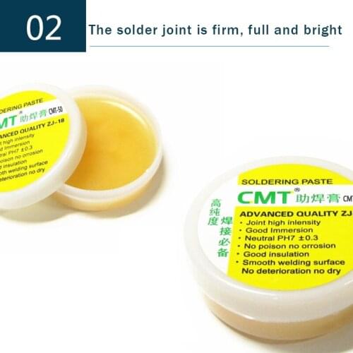 CMT-50g Rosin Flux Soldering Paste Welding Flux Soldering Tin Cream Welding Grease Paste Flux for PCB BGA PGA SMD Repair