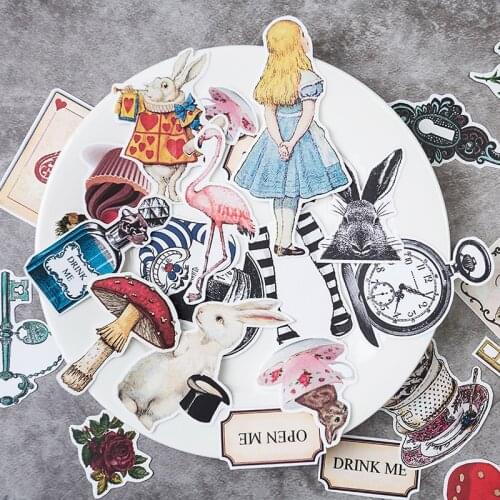 30PCS vintage Girl items stickers DIY scrapbooking junk journal album diary happy plan decorative stickers