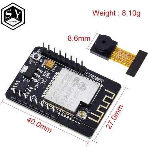 ESP32-CAM WiFi + Bluetooth Module Camera Module Development Board ESP32 with Camera Module OV2640 2MP For Arduino