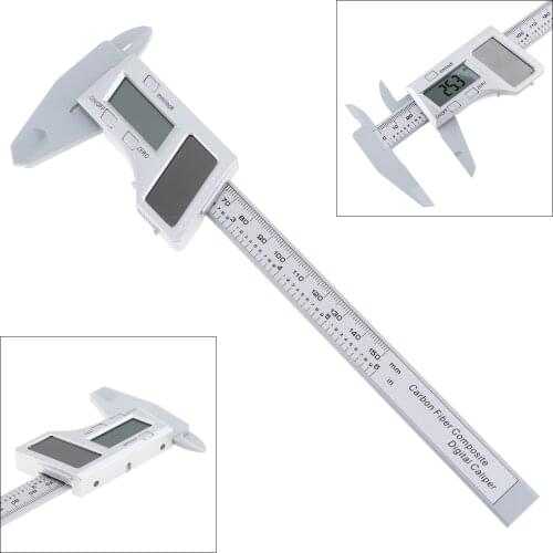 0-150mm Mini Solar Electronic Digital Vernier Caliper 0.1mm Accuracy and Solar Panels for Inner Outer Diameter Depth Measuring