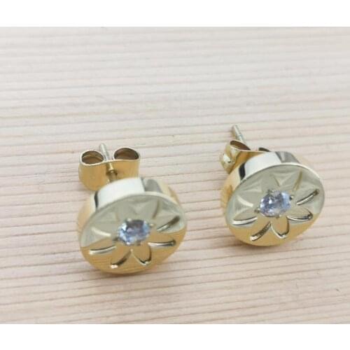 Classic Korean earring stainless steel women