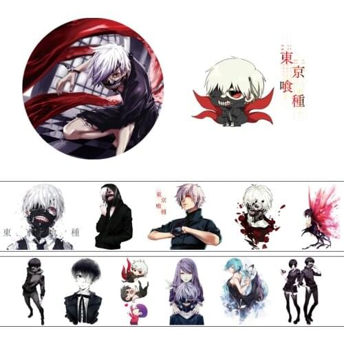 4cm*5m Cartoon Anime Tokyo Ghoul Washi Tape Adhesive Tape DIY Decorative Scrapbooking Label Sticker