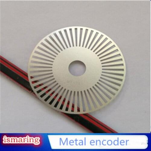 2PCS Gray Code Metal Code Plate Outer Diameter 45MM 50 Wire Grating Code Plate M1-11