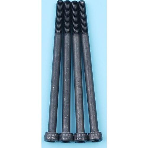 4Pc Exhaust Muffler Silencer Screw Bolts Kit For Jonsered CS 2141 2145 2149 2147 2150 2152 2153 Chainsaw # 503204587 503202987