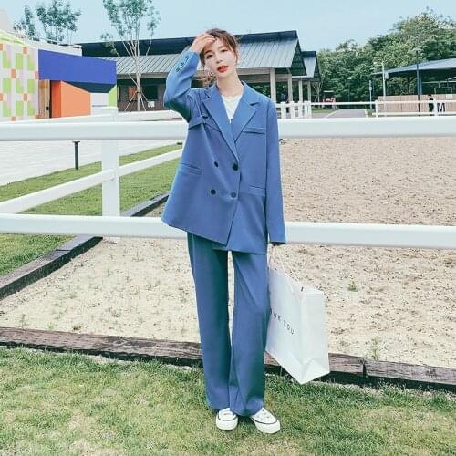 KUANGNAN Women's Trouser Suits Two