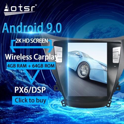 For HYUNDAI Elantra Android Radio tape recorder 2011 - 2016 Car Multimedia Player Stereo head unit Tesla Navi No 2din Autoradio