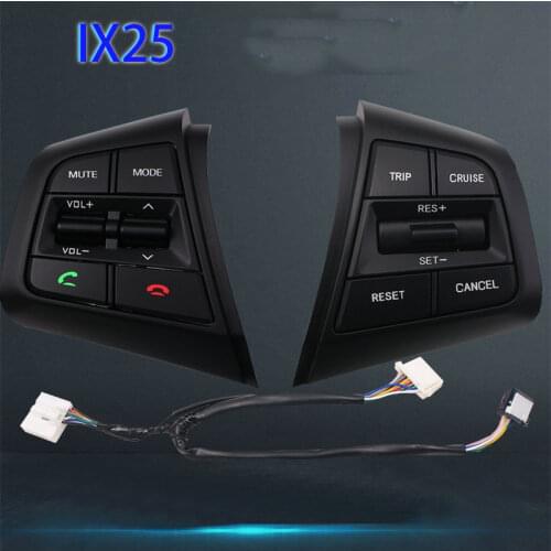 For Hyundai ix25 Multi function steering wheel button interior modification constant speed cruise with Bluetooth phone accessori