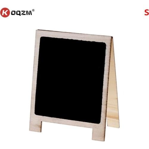 Desktop Writing Boards Wood Tabletop Chalkboard Double Sided Blackboard Message Board Stationery Office Supplies Size S