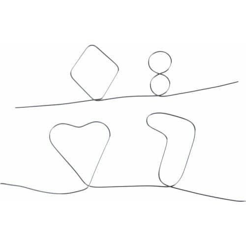 Nitinol Shape Metal Memory Wire Fire Magic Tricks Sihir Memory Prediction Hearts 7 & 8 Magic Props Illusion