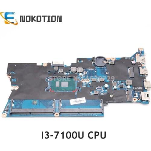 NOKOTION NEW For HP Probook 440 G4 14 inch Laptop Motherboard I3-7100U CPU 905792-001 905792-601 DA0X81MB6E0