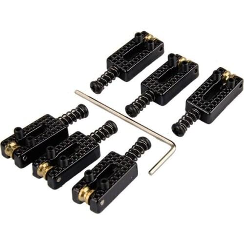 6 Roller Bridge Tremolo Saddles With Wrench For Strat Tele Electric Guitar