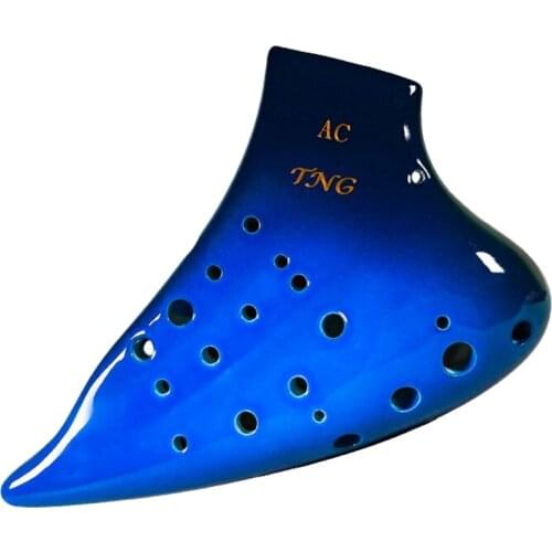 TNG Ocarina Three Pipe Progressive Musical Instruments Glaze Crackle Color handmade Dolomite Ceramic Professional Musique Taiwan