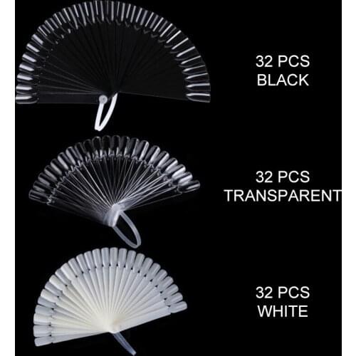 1 PC Nail Plate Template Plate Sector-Shape Palette Nail Polish Swatches Display Model Nail Art Practice Display Tool TSLM1