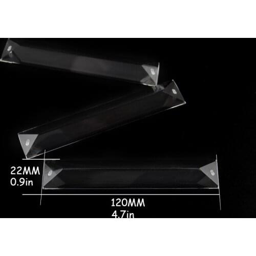 100pcs/Lot ,22x120mm Crystal Glass Trangle Pendant , Crystal Chandelier Pendant For Wedding/Curtain Parts