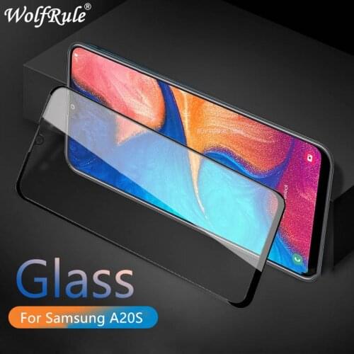2PCS For Samsung Galaxy A20S Glass 9H Full Glue Tempered Glass Screen Protector For Samsung Galaxy A20S Glass For Samsung A20S