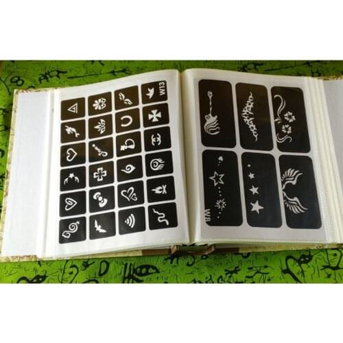 345 pattern small tattoo close to tattoo template embroidery Korean alphabet spray-painting template hollow out album