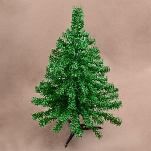 60cm Artificial Christmas Tree Holiday 0.6m Mini Small Encryption Green PVC Fake Tree Christmas Necessities Table Decorations