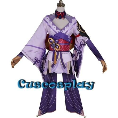 Anime Genshin Impact Baal Cosplay Costume Raiden Shogun Battle Suit Outfit Lovely Uniform Halloween Christmas Party Costumes