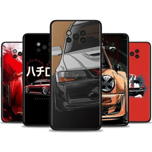Case For Poco X3 NFC M3 Pro M3 F3 F1 Capa for Mi Note 10 Pro Caso For Xiaomi CC9 Pro A3 A2 Japan JDM Sports Car Pattern