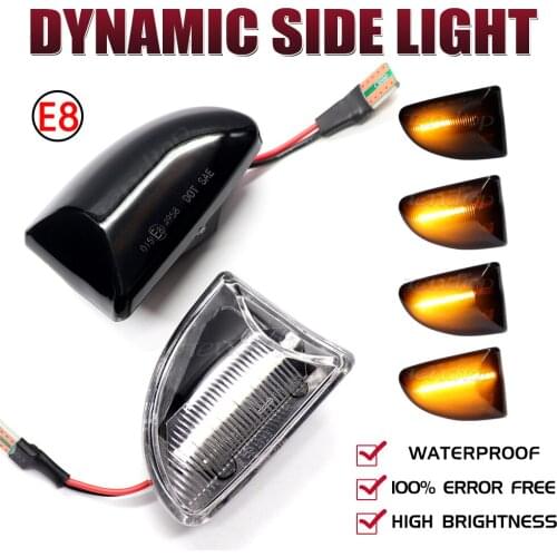 Dynamic LED Flowing Turn Signal Light Sequential Blinker Side Repeater Lamp For Mercedes Benz Smart Fortwo W451 Coupe Cabrio