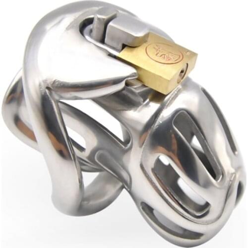 Electric Chastity Device 316 Stainless Steel Hole Design Male Cock cage penis ring lock BDSM Bondage Erotic Gay ladyboy Sex Toys