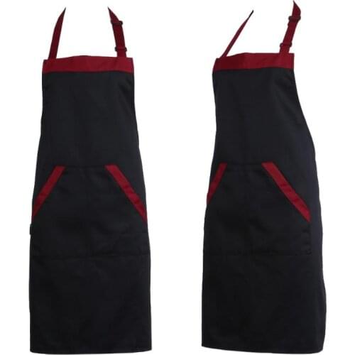 Unisex Halterneck Apron with 2 Pockets Chef Waiter Kitchen Cook Tool